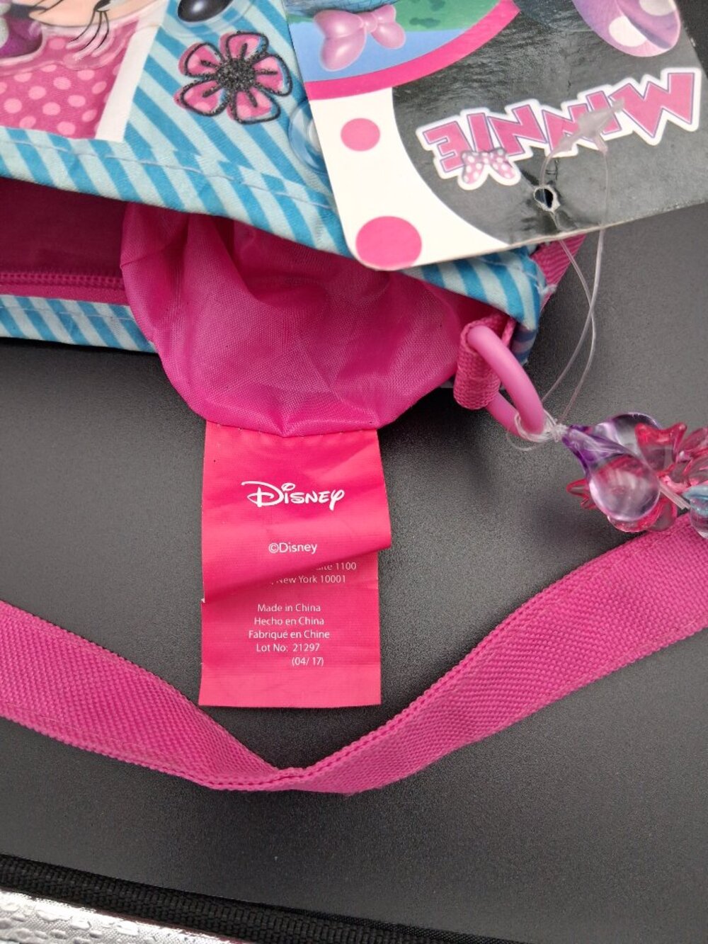 Disney's Minnie Mouse pink girl's purse with 3D graphic. New. Vinyl and canvas - Picture 8 of 9